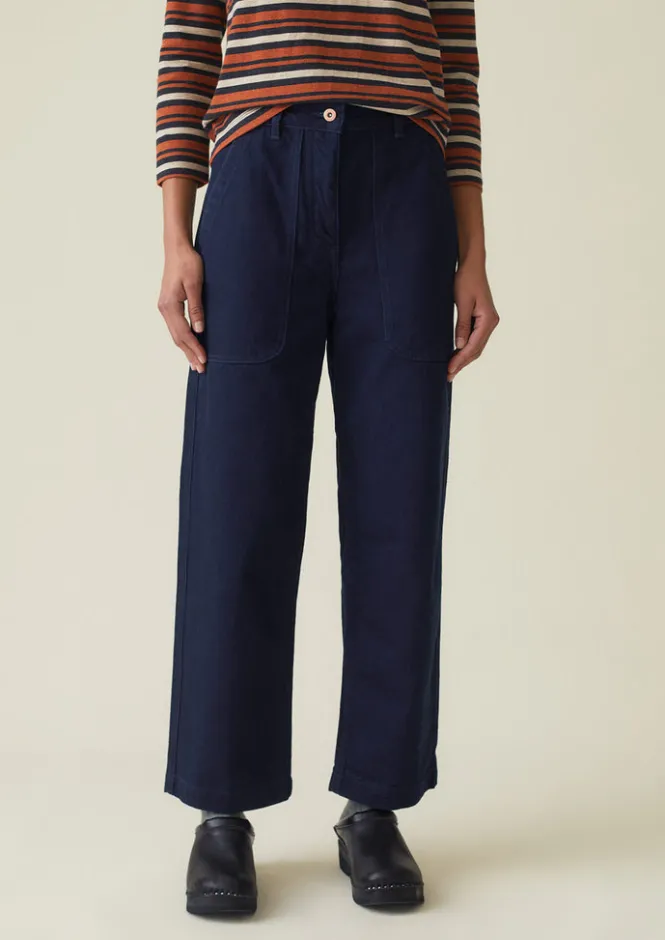 Denim|Jeans-TOAST Blackhorse Lane Long Crop Jeans Indigo