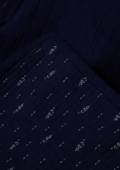 Textiles|Blankets & Throws-TOAST Dobby Stitch Cotton Throw IndigoBlue