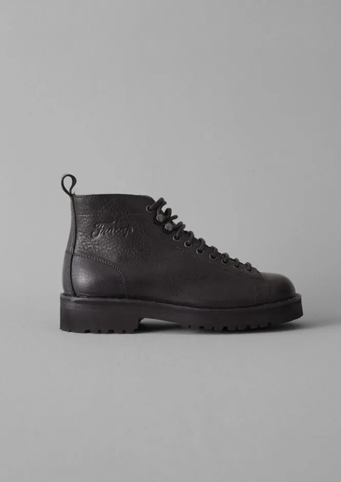 Boots-TOAST Fracap Leather Monkey Boots Black