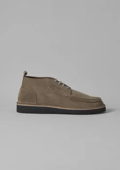 Shoes-TOAST Fracap Suede Camp Shoes Grey