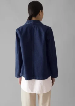 Denim|Coats & Jackets-TOAST Hal Denim Workwear Jacket Indigo