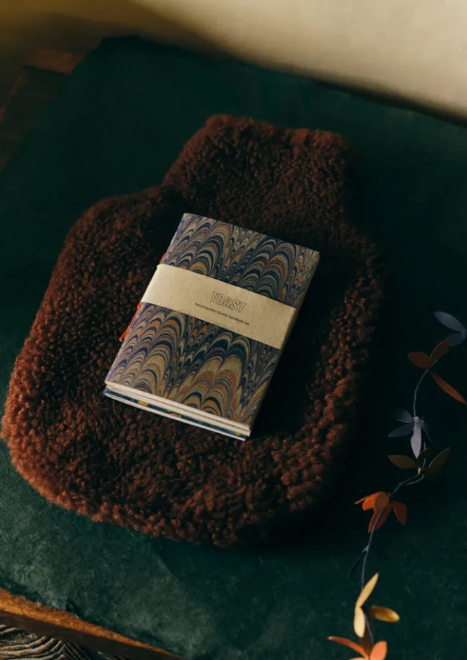 Stationery-TOAST Hand Marbled Pocket Notebook Set Multi