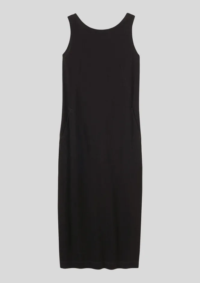 Loungewear|Dresses-TOAST Lydia Jersey Shift Dress WashedBlack