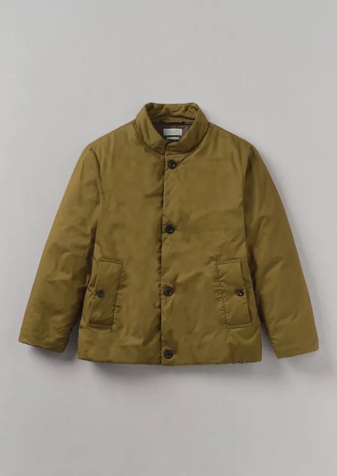 Coats & Jackets-TOAST Padded Stand Collar Jacket WoodlandGreen