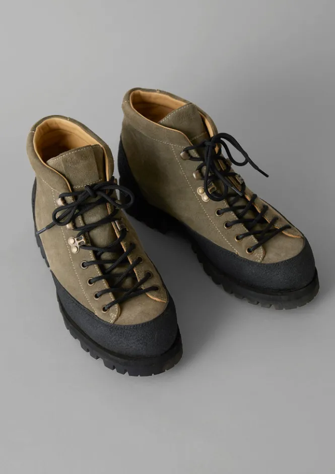 Boots-TOAST Paraboot Yosemite Suede Boots Olive