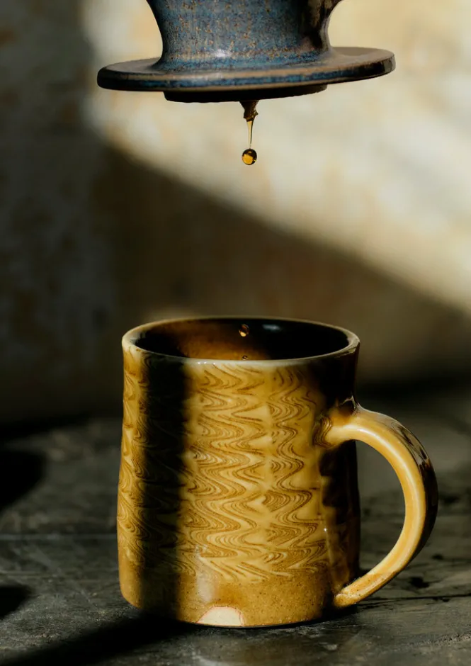 Ceramics|Kitchen-TOAST Pottery West Pour Over Coffee Set Slate