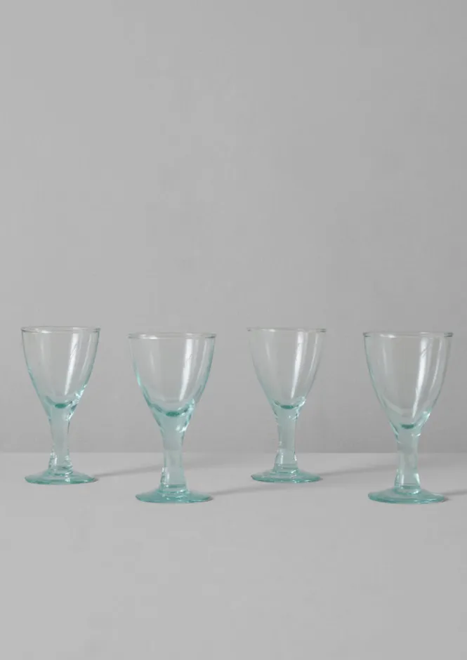 Glass|Tableware-TOAST Recycled Bolivian Wine Glasses Set Clear