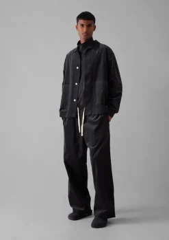 Cord|Loungewear-TOAST Soft Organic Cord Relaxed Shirt Charcoal