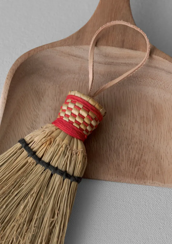 Kitchen-TOAST Sorghum Table Dustpan and Brush Natural