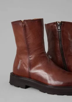 Boots-TOAST Sturlini Tall Leather Boots Tan