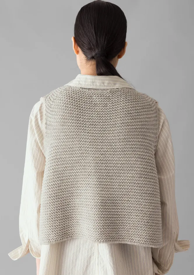Knitwear-TOAST Textured Knit Gilet Harvest